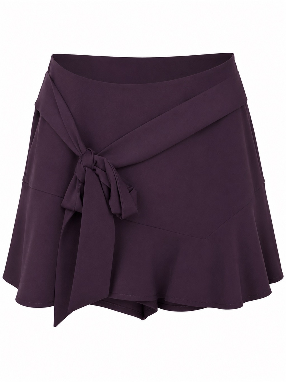 Zara • Purple Tie Front Skort